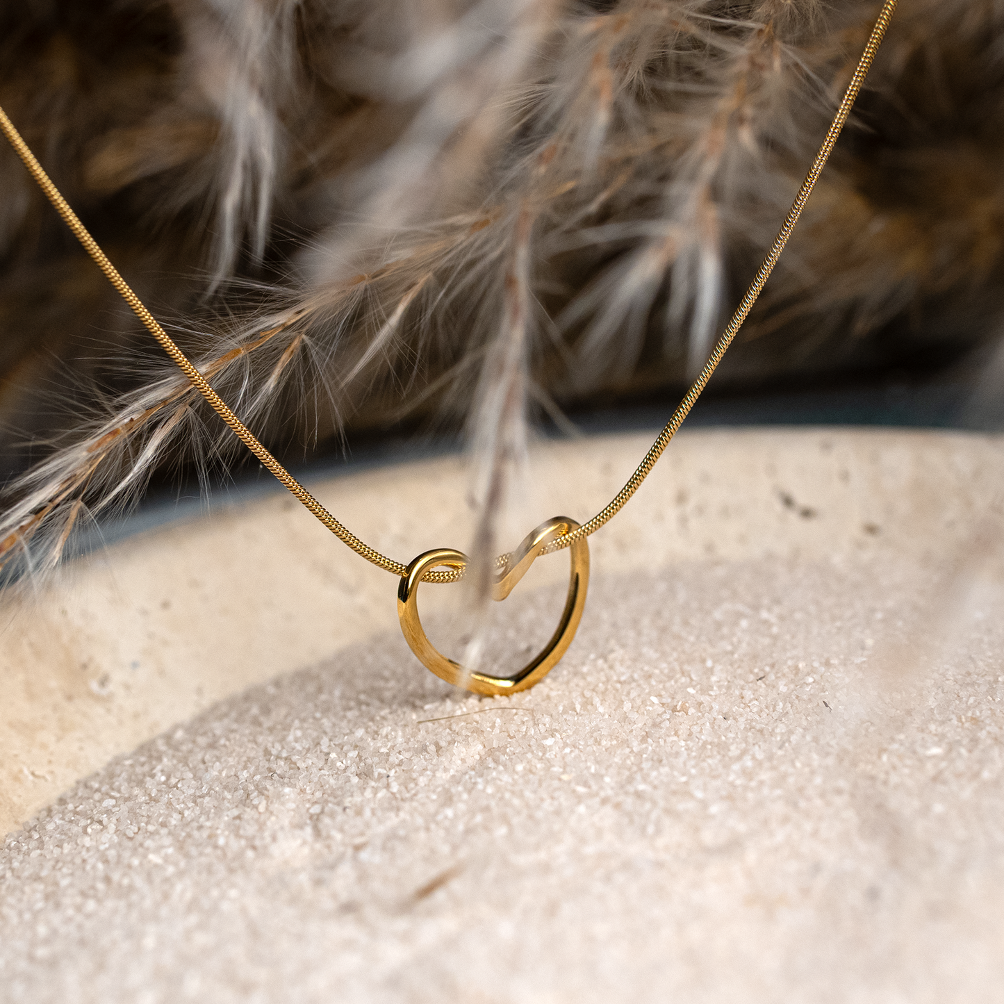 Zarte Herz Halskette