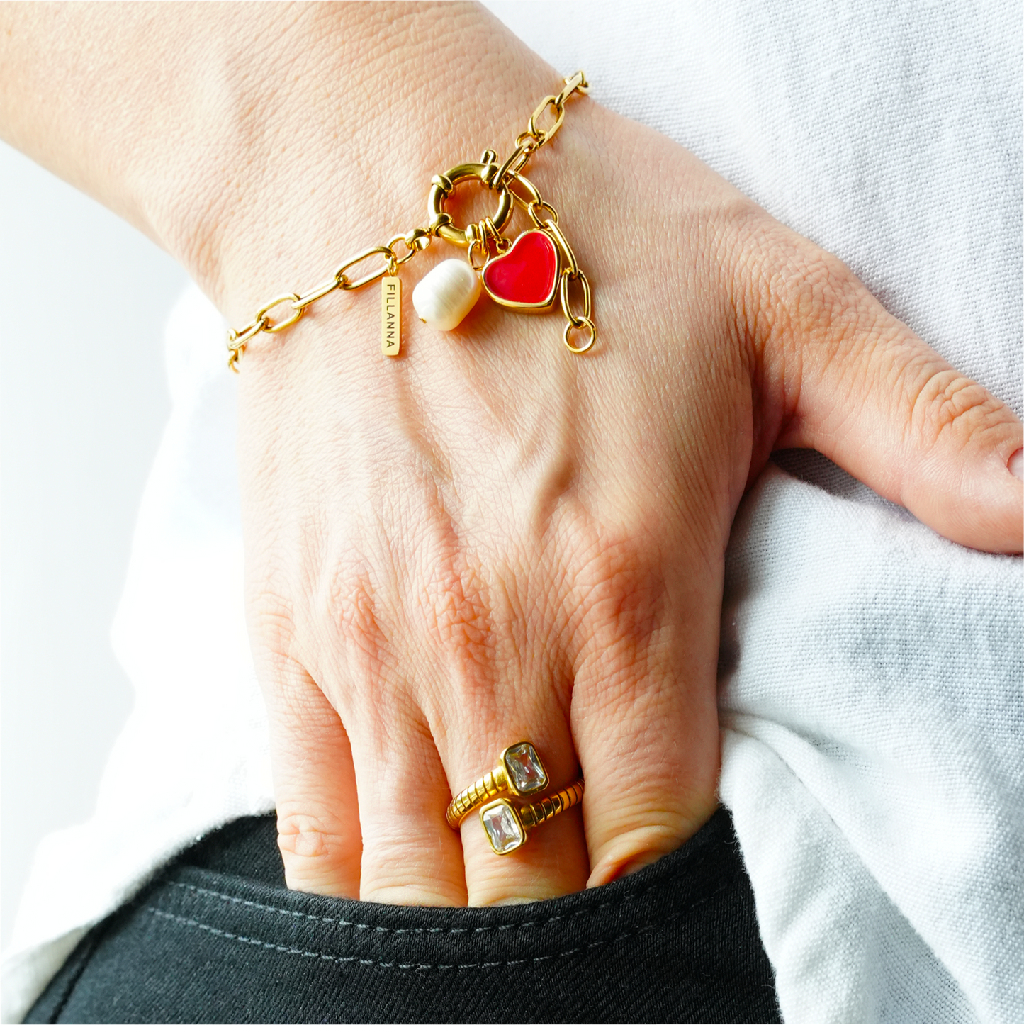 Charm Armband mit Herz