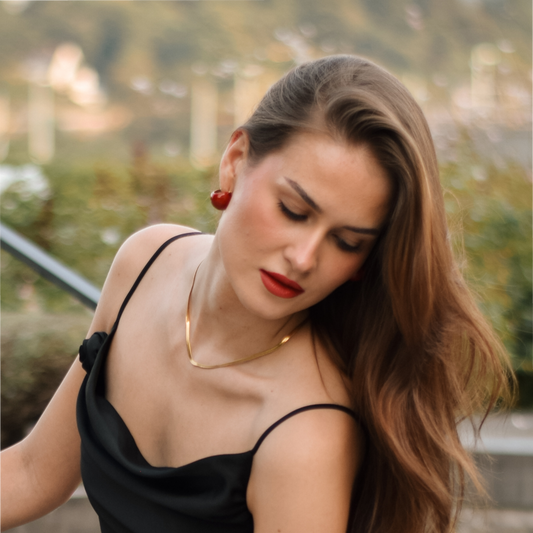 Flache klassische Halskette(3mm) in 2 Längen