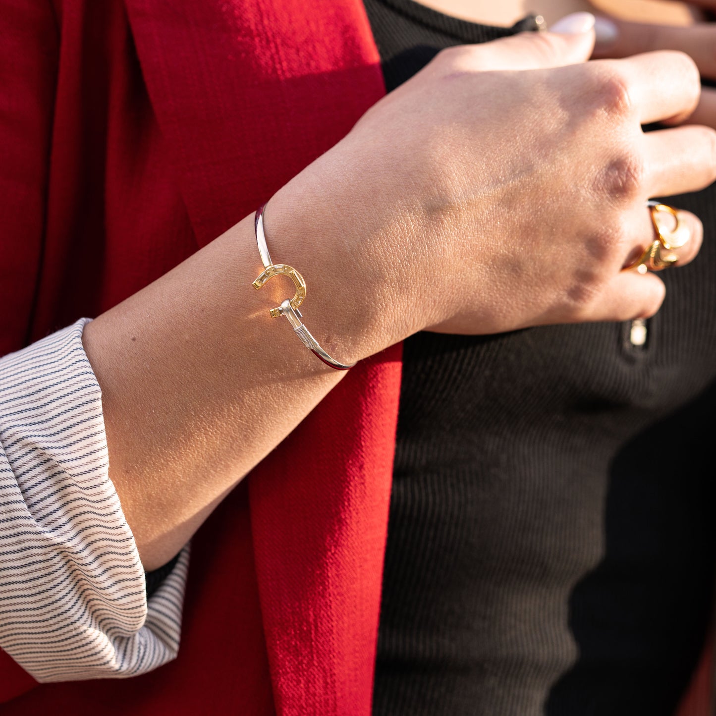 Damen Armreif in Hufeisen-Form