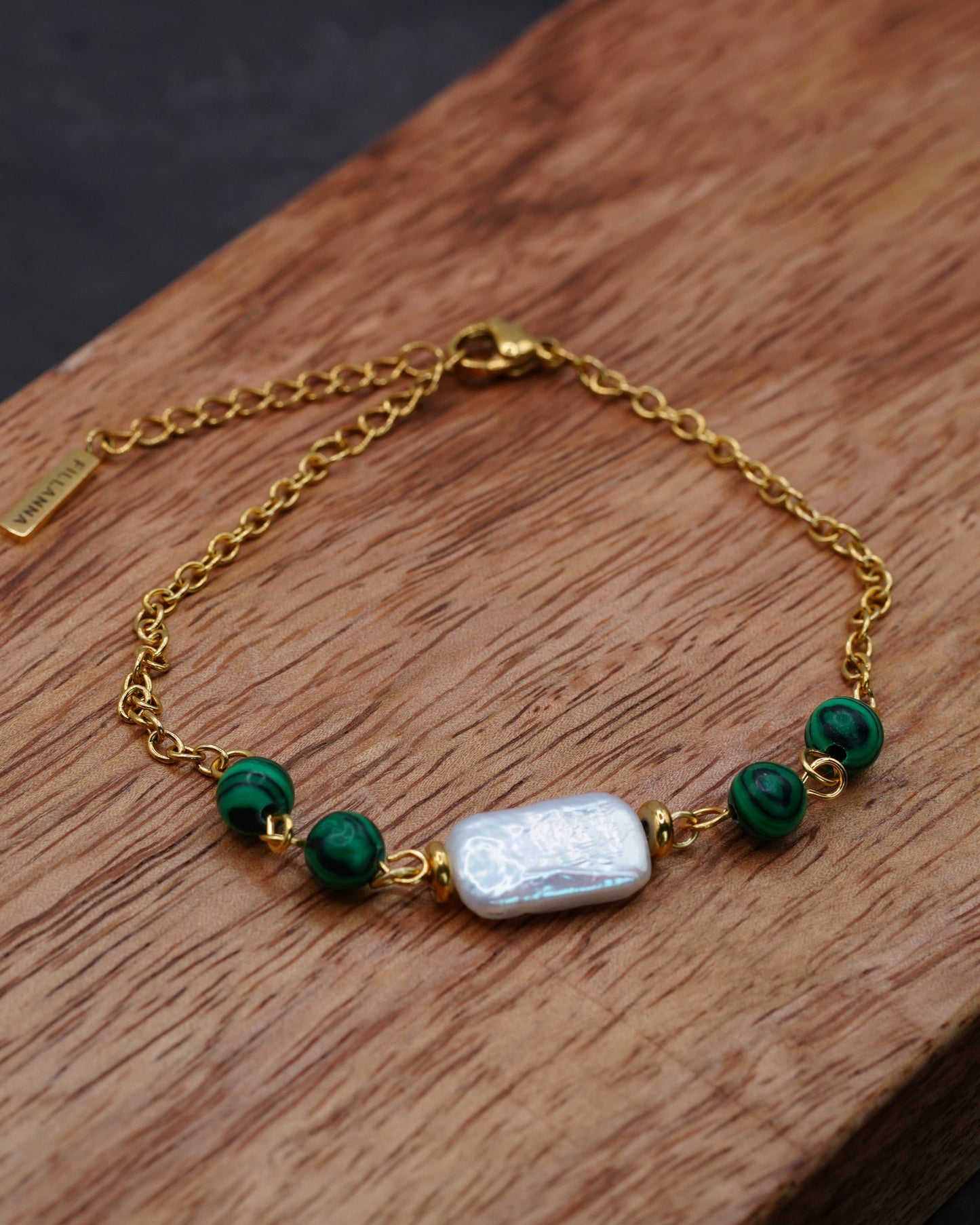 Verde Essenza - Armband mit echter Perle
