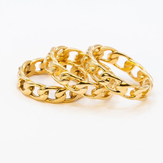 Anello Catena Dorata