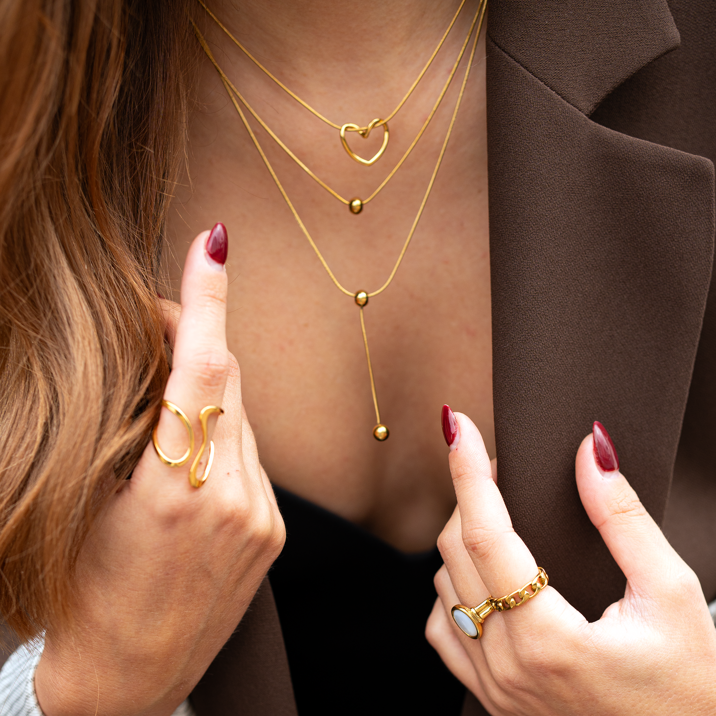 Zarte Herz Halskette