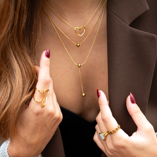 Zarte Herz Halskette