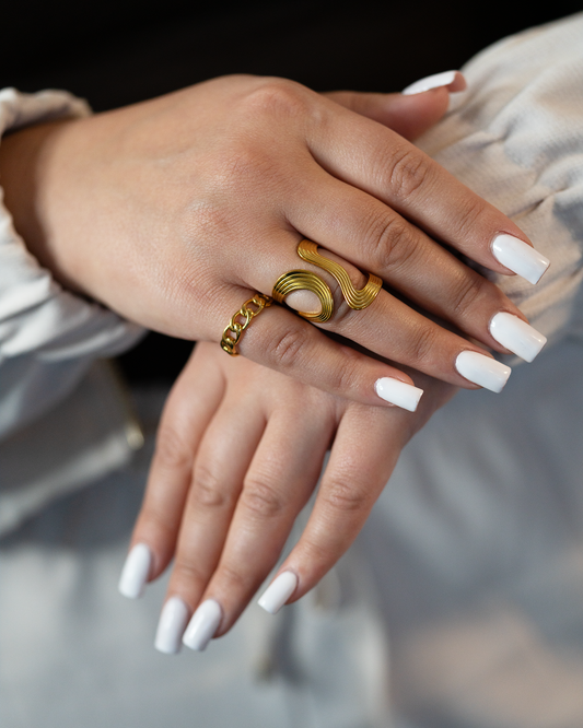 Anello Catena Dorata