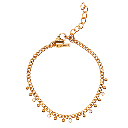 Zartes Zirkonia- Charm-Armband