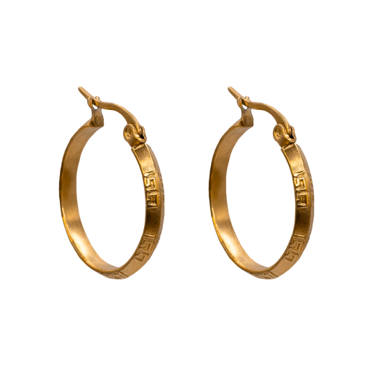 Antik inspirierte Meander Creolen