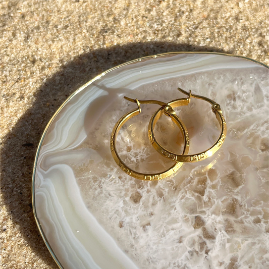 Antik inspirierte Meander Creolen