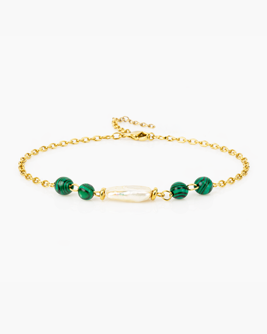 Verde Essenza - Armband mit echter Perle