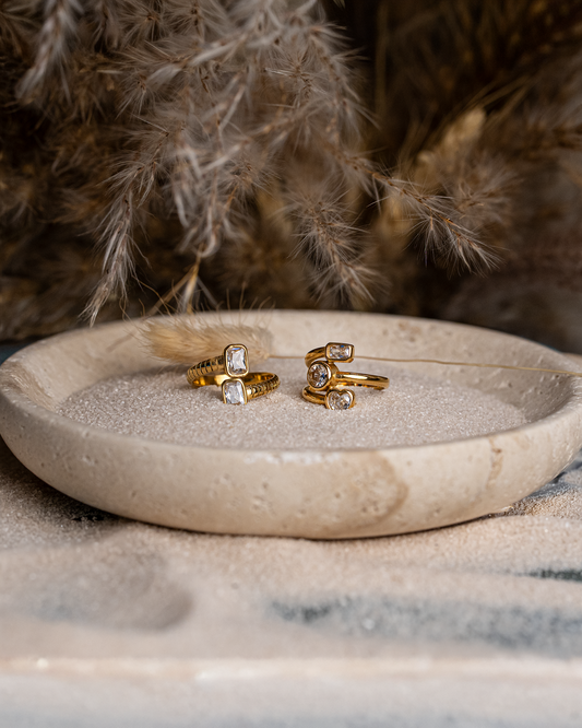 Ring mit Rechteckigen Zirkonia