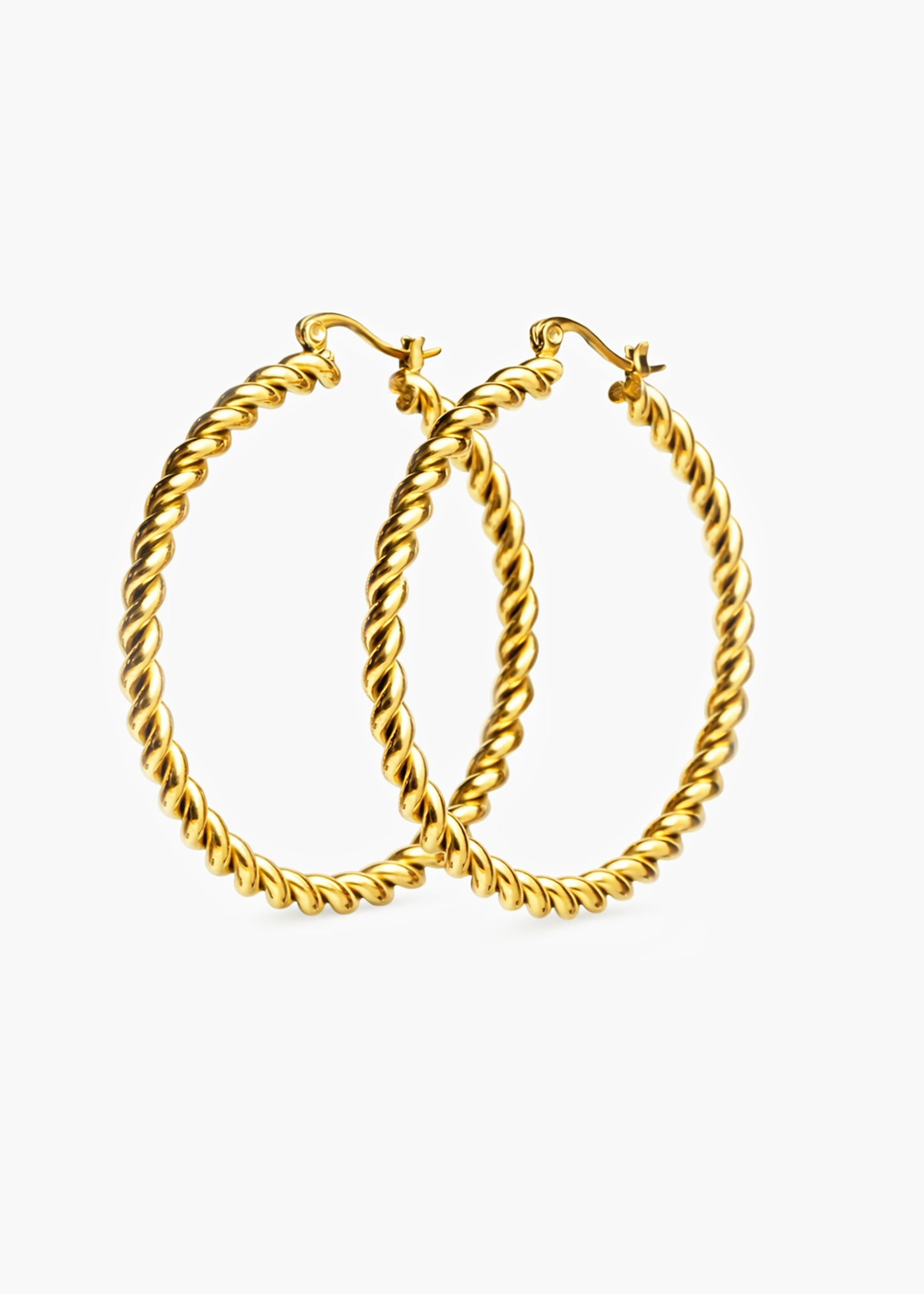 Кручені сережки-кільця (великі)