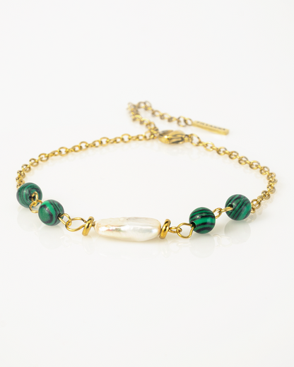 Verde Essenza - Armband mit echter Perle