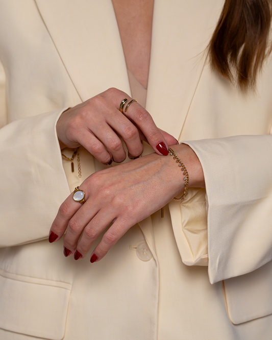 Zartes Zirkonia- Charm-Armband