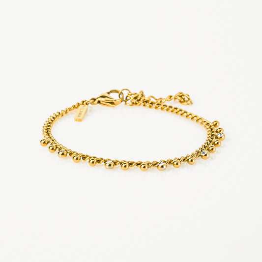 Zartes Zirkonia- Charm-Armband